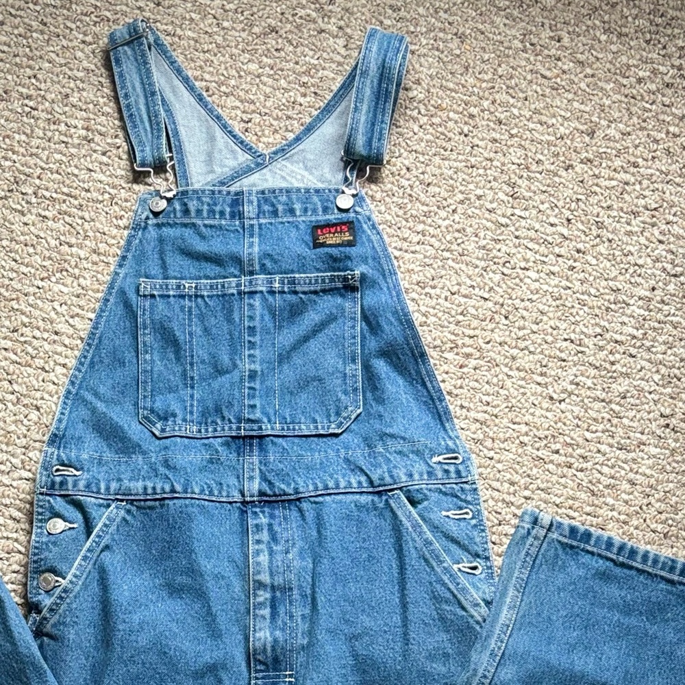 S Levi's Light Blue Denim Overalls